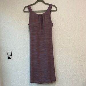 Prana Women's Skypath Dress Terra Tradewinds Stripe Casual Outdoor Knee Length L